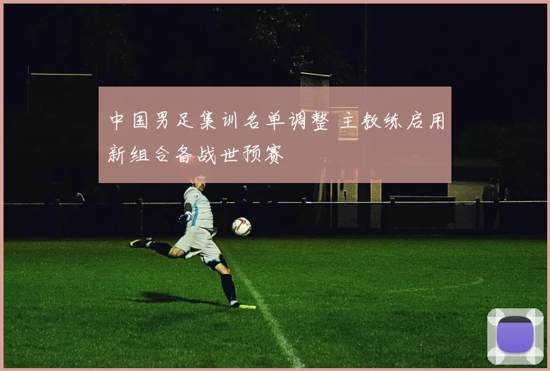 中国男足集训名单调整 主教练启用新组合备战世预赛
